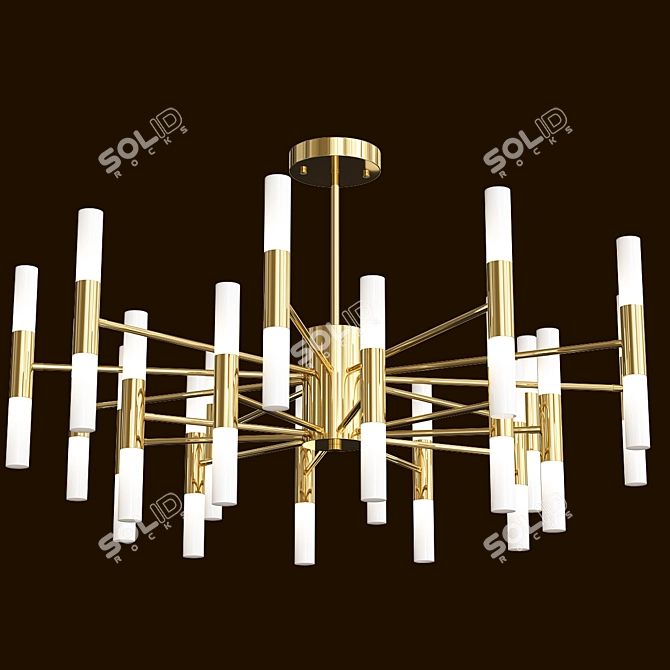 Elegant Bogate's Bastone Chandelier 3D model image 1