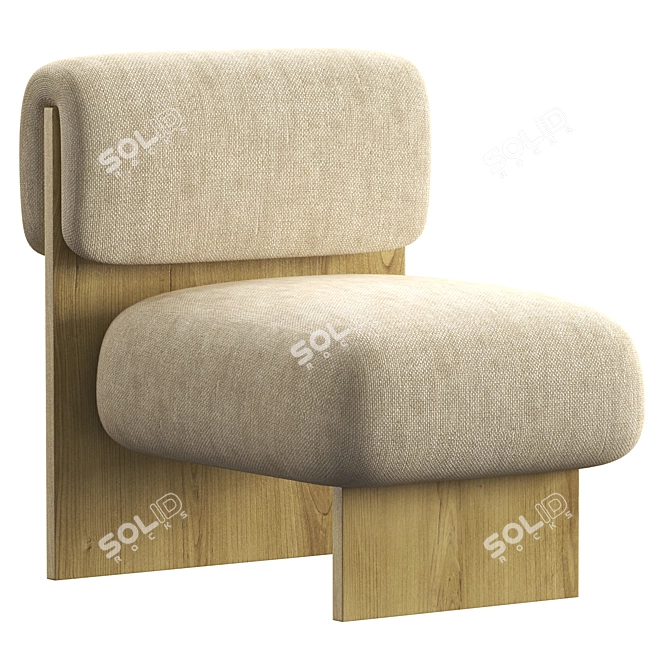 Fomu Lart Lounge Chair - Stylish and Comfortable 3D model image 1