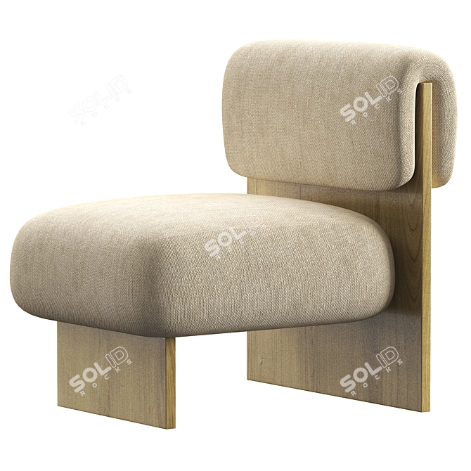 Fomu Lart Lounge Chair - Stylish and Comfortable 3D model image 2