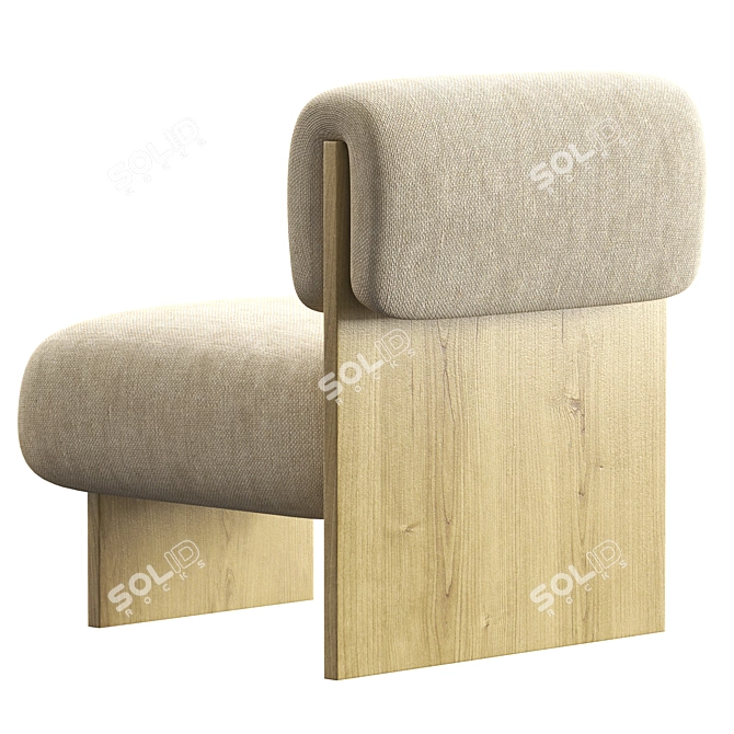 Fomu Lart Lounge Chair - Stylish and Comfortable 3D model image 3