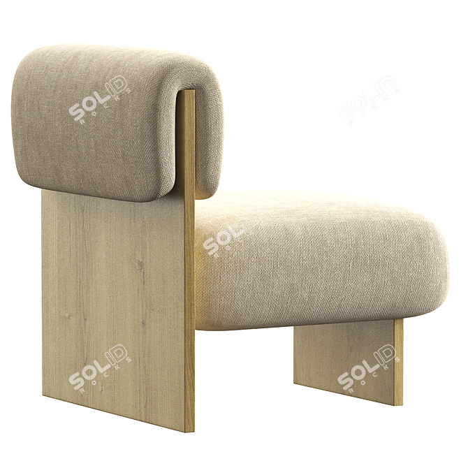 Fomu Lart Lounge Chair - Stylish and Comfortable 3D model image 4