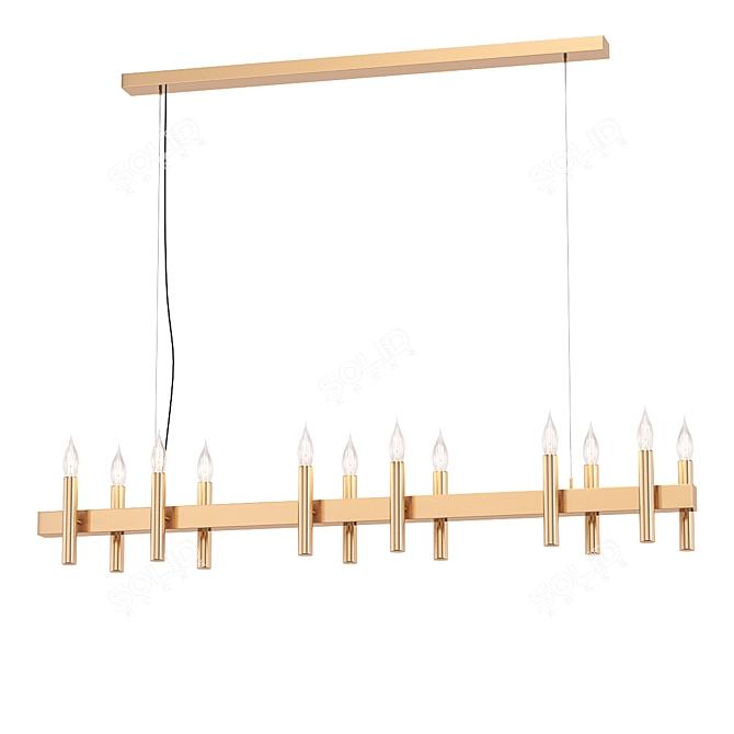 Elegant Shiro Lighting Collection 3D model image 1