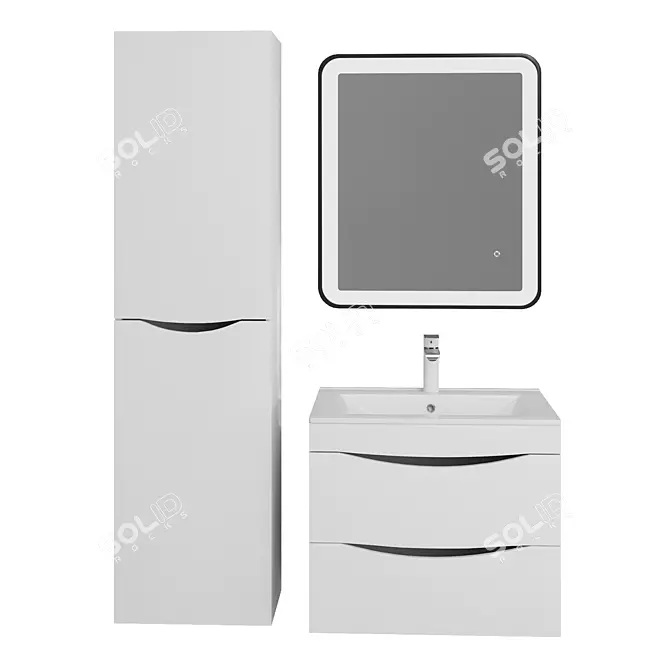 Cloud Bathroom Furniture Set 3D model image 1