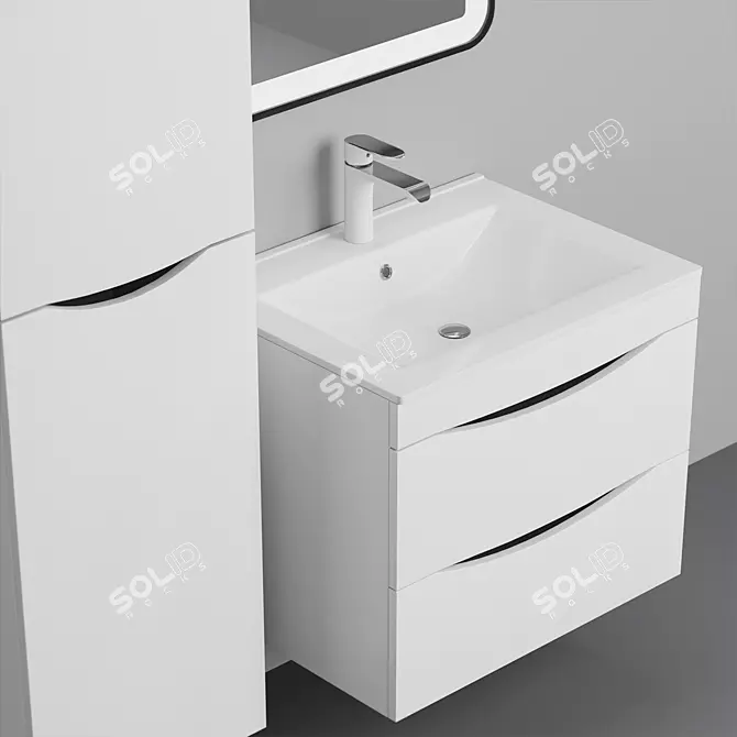 Cloud Bathroom Furniture Set 3D model image 5