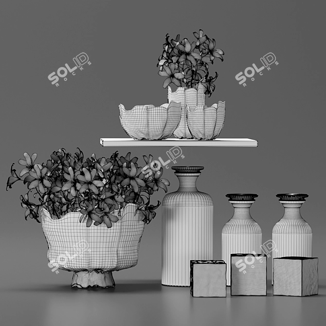 Bathroom Decor Set: Modern Elegance 3D model image 5