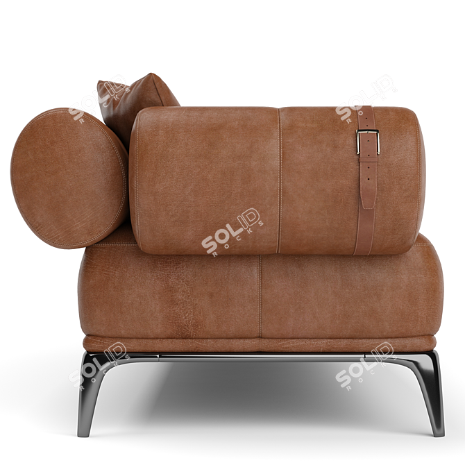 Elegant Gianfranco Ferre Sofa 3D model image 2