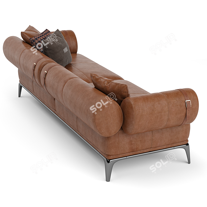 Elegant Gianfranco Ferre Sofa 3D model image 3