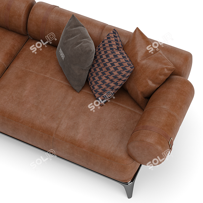 Elegant Gianfranco Ferre Sofa 3D model image 4