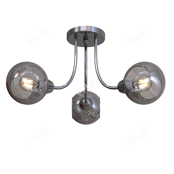 Evoluce SLE102102-03 Pendant Light 3D model image 1