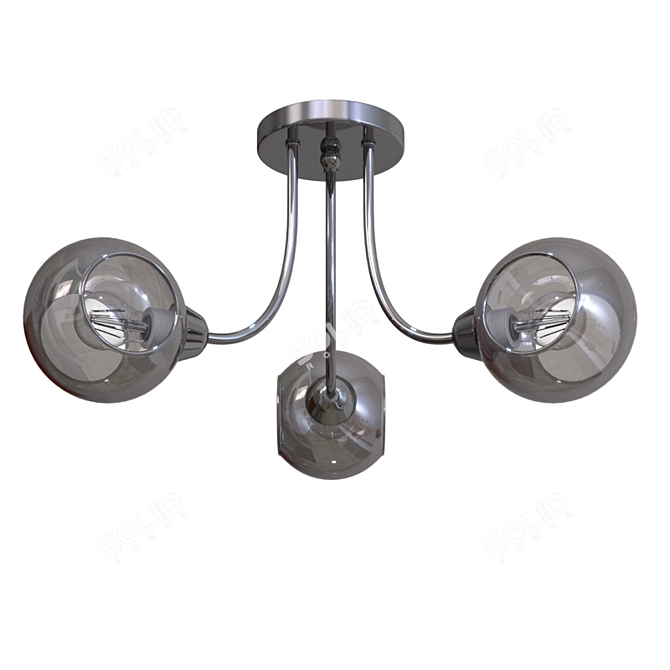 Evoluce SLE102102-03 Pendant Light 3D model image 2