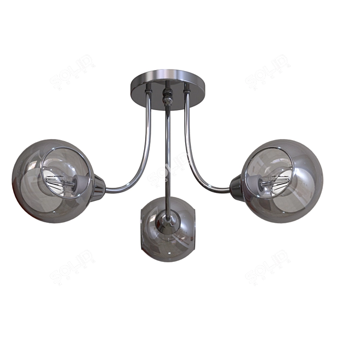 Evoluce SLE102102-03 Pendant Light 3D model image 5