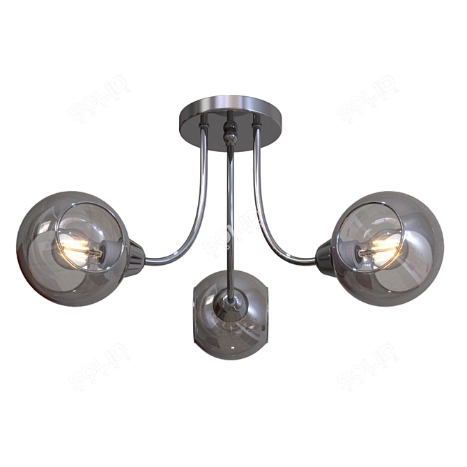 Evoluce SLE102102-03 Pendant Light 3D model image 7