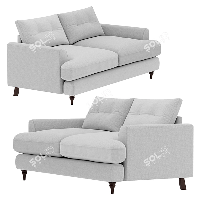 Joules DFS Sofa: Stylish, Spacious, and Comfortable 3D model image 3