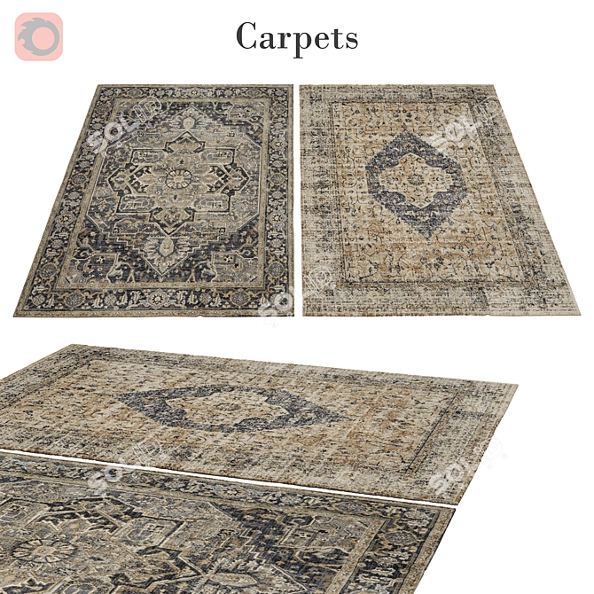 Luxurious Poly Rug - Vets 4,004 3D model image 1