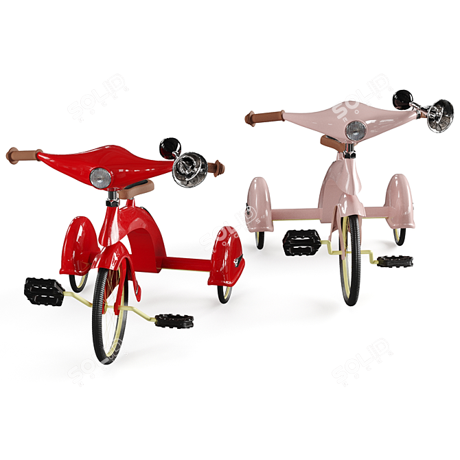 2014 Baby Bike Tricycle: Fun and Functional 3D model image 4