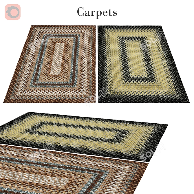  Poly 28: Durable Vets Rug 3D model image 1