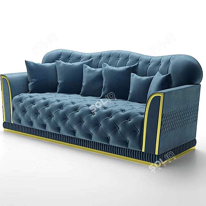 Elegant Melania Sofa 3D model image 1