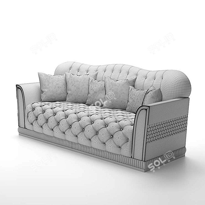 Elegant Melania Sofa 3D model image 4