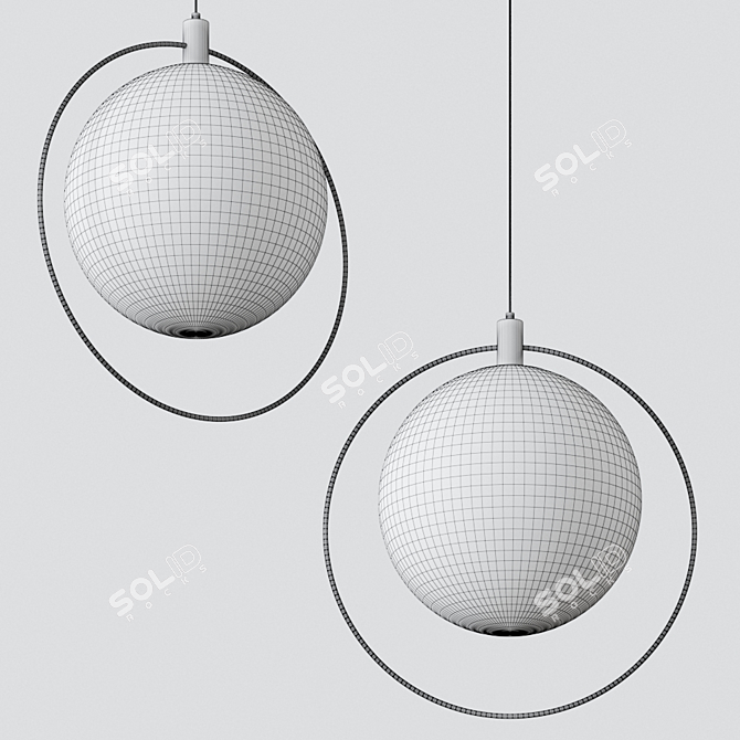 Aurora Pendant Light: Modern Elegance 3D model image 3