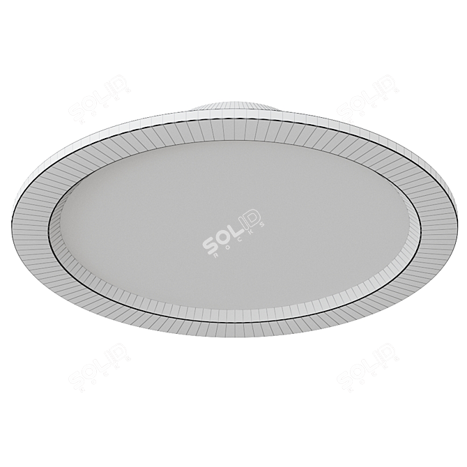 Sleek Vale-Tu Flat Large - LTS Recessed Spotlight 3D model image 3