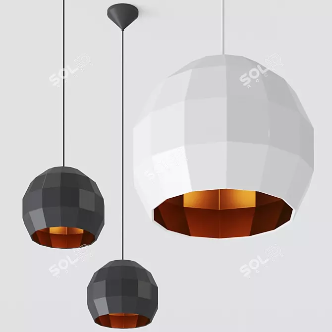 Scotch Club Pendant: Sleek Spanish Design 3D model image 1