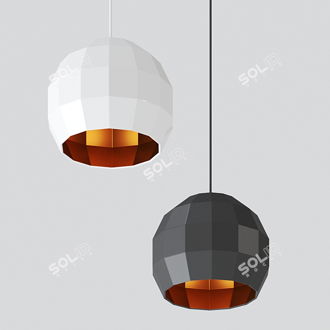 Scotch Club Pendant: Sleek Spanish Design 3D model image 2