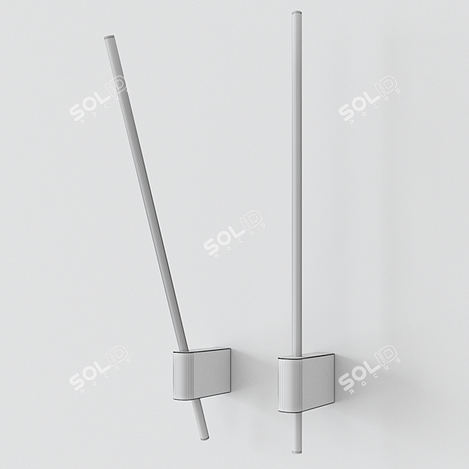 German Designed AX LED Wall Lamp 3D model image 2