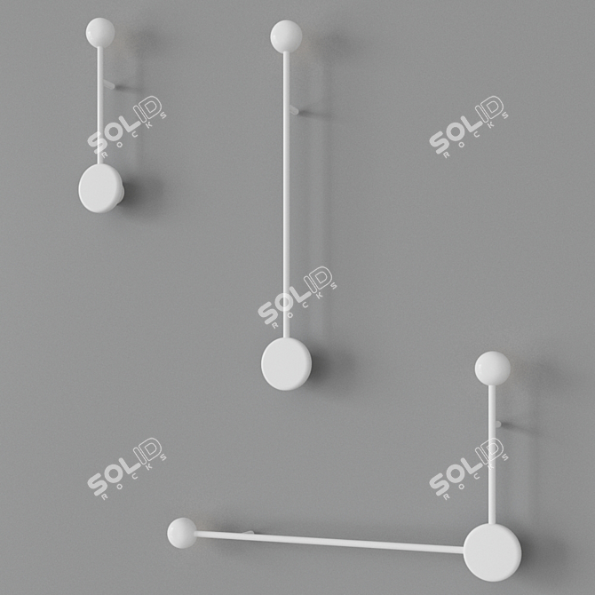 Vibia Pin Wall Lamps: Sleek and Stylish Sconce Lighting 3D model image 2