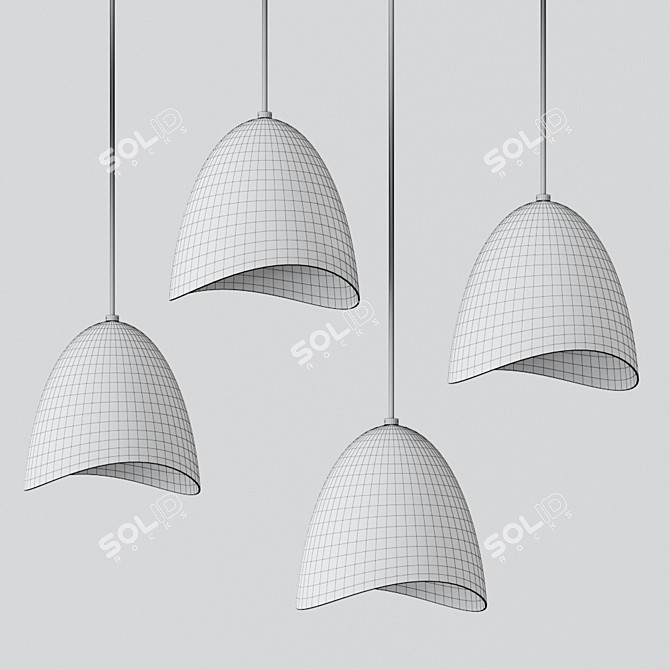 MIRAGE Suspension Lamp: Sleek Italian Design 3D model image 3