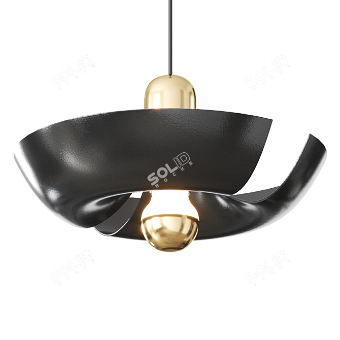 Sleek Danish Design: Cycnus Pendant 3D model image 2