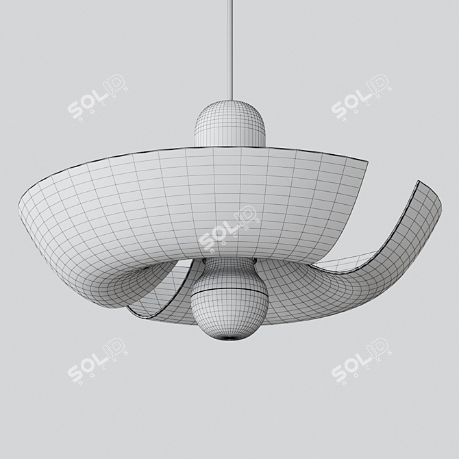 Sleek Danish Design: Cycnus Pendant 3D model image 3