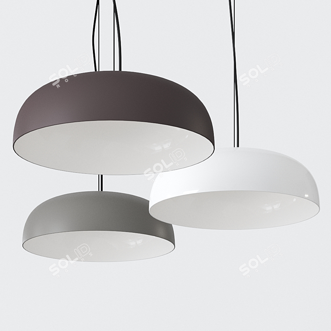 Elegant Canopy 422 Pendant: Italian Design 3D model image 1