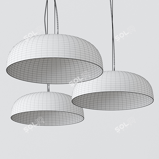 Elegant Canopy 422 Pendant: Italian Design 3D model image 4