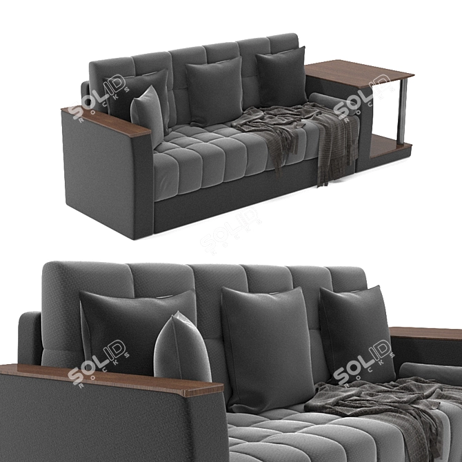 Atlanta Modern Stylish Sofa 3D model image 3