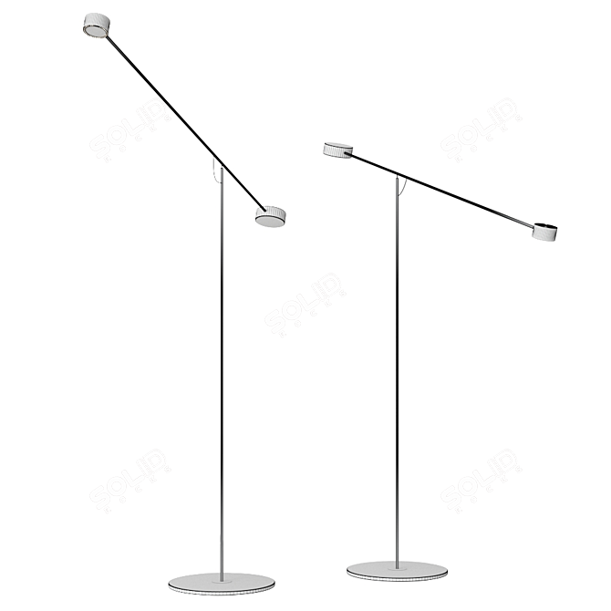 Moooi T Lamp: Sleek Dutch Floor Lamp 3D model image 3