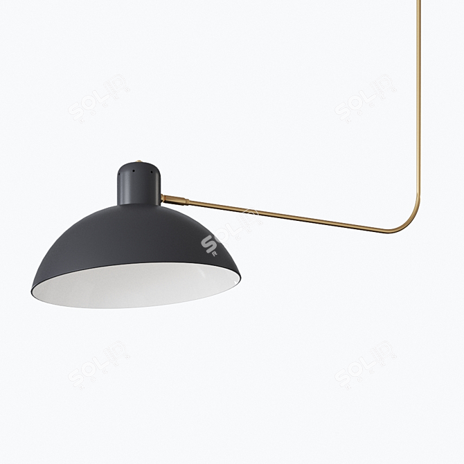 Waldorf Suspension Lamp: Elegant Illumination 3D model image 2