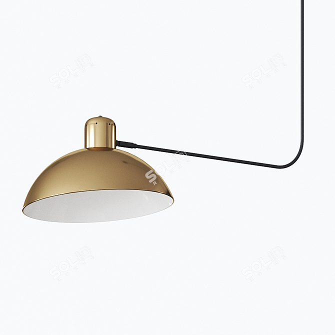 Waldorf Suspension Lamp: Elegant Illumination 3D model image 3