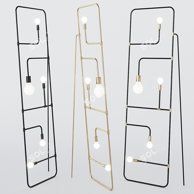 Elegant Beaubien 01 Floor Lamp 3D model image 1