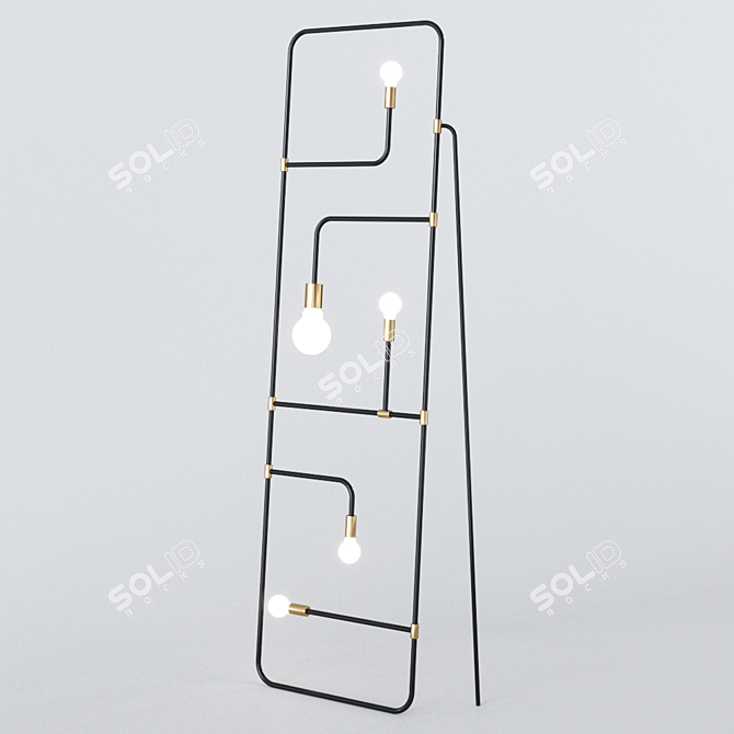 Elegant Beaubien 01 Floor Lamp 3D model image 3