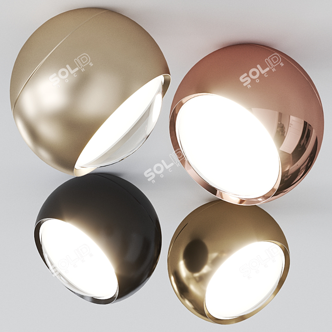 Suspended Elegance: io Sospeso Ceiling Lamp 3D model image 1