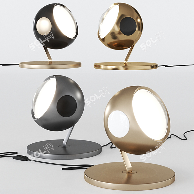 Elegant Suspended Illumination: Occhio Table Lamp 3D model image 1