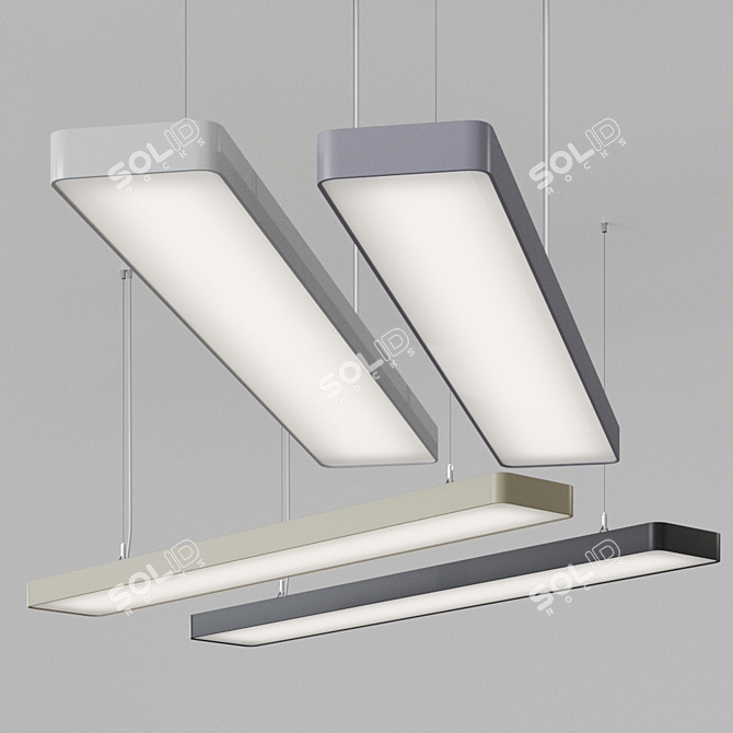 Sleek German Pendant Lamp: Caleo-G1/P1 by Lightnet 3D model image 1