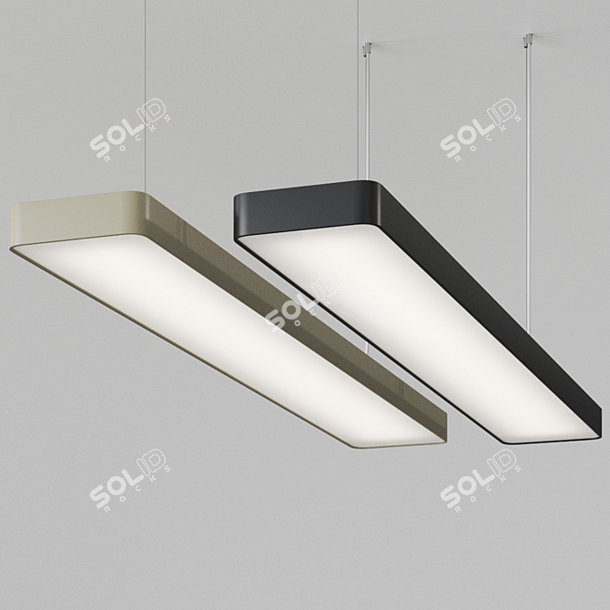 Sleek German Pendant Lamp: Caleo-G1/P1 by Lightnet 3D model image 2