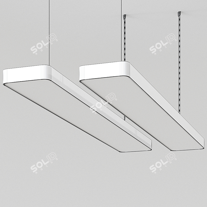 Sleek German Pendant Lamp: Caleo-G1/P1 by Lightnet 3D model image 3
