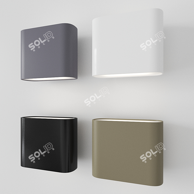 Illuminate in Style: Caleo-W4 Mini Lightnet Sconce 3D model image 1