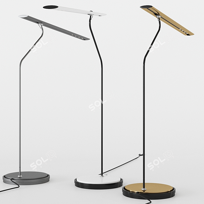 LET TL: Sleek Swiss Table Lamp 3D model image 1