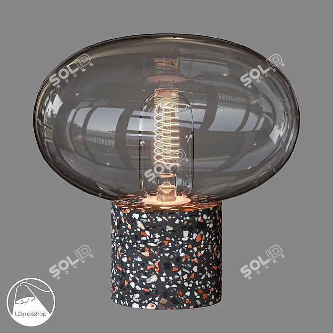Cert Table Lamp: Sleek Design & Compact Size 3D model image 1