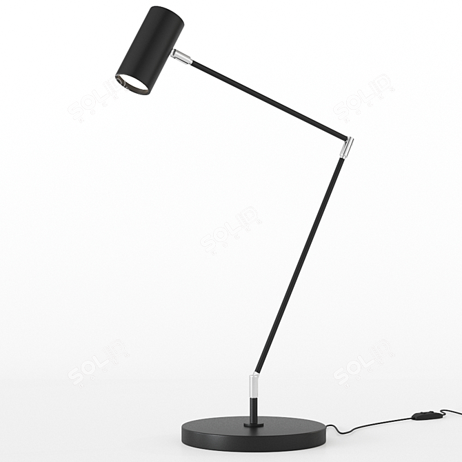 Scandinavian Mini Table Lamp 3D model image 2