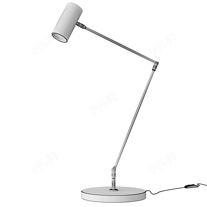 Scandinavian Mini Table Lamp 3D model image 3