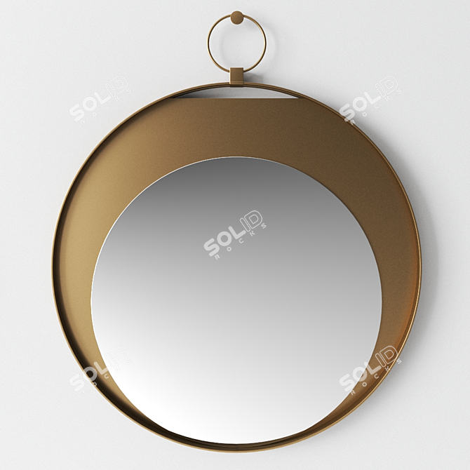 Italian Elegance: Sesto Senso Mirror 3D model image 2